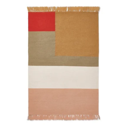 Athr Modern Colorblock Stripe Rug – Earthy Elegance