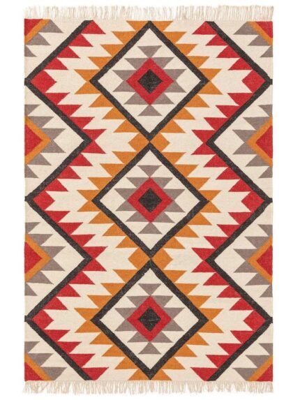 Athr Bohemian Geometric Rug – Vibrant Elegance