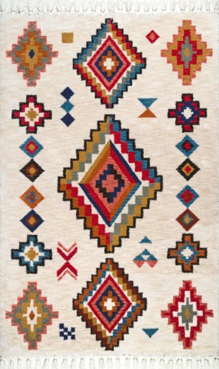 Athr Bohemian Tribal Rug – Vibrant Elegance