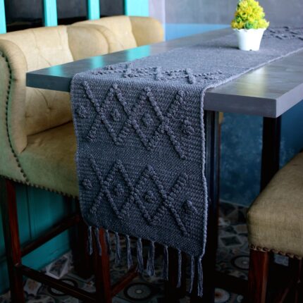 Athr Bohemian Textured Table Runner – Modern Elegance