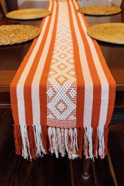 Athr Bohemian Striped Table Runner – Vibrant Elegance