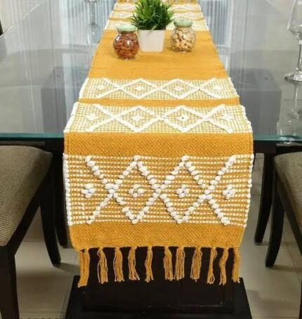 Athr Bohemian Textured Table Runner – Vibrant Elegance